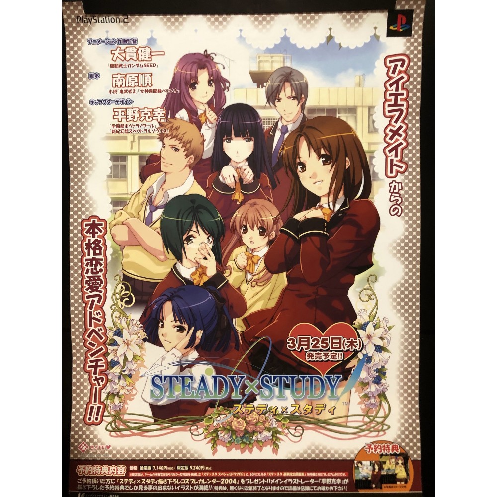 Steady x Study PS2 Videogame Promo Poster Steady x Study PS2 Videogame Promo Poster