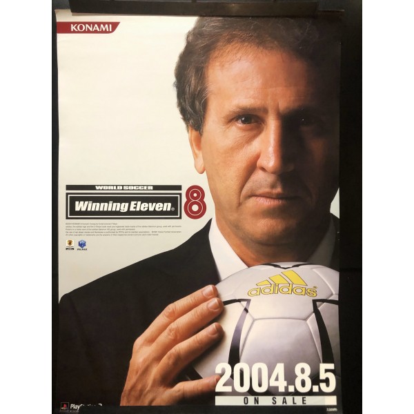 Winning Eleven 8 PS2 Videogame Promo Poster