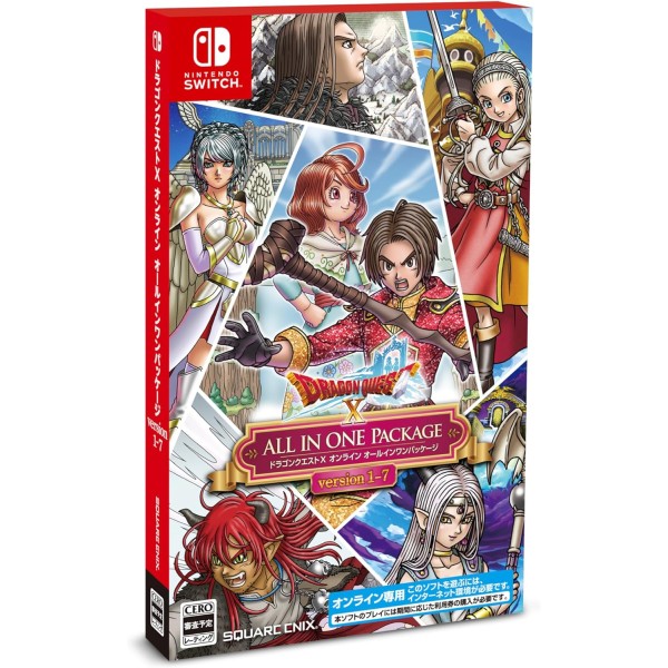Dragon Quest X Online All-In-One Package Version (Version 1 - 7) (Code in a Box)	Switch