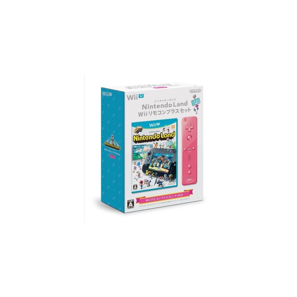 Nintendo Land Wii Remote Control Plus Set (Pink) (pre-owned) Wii U