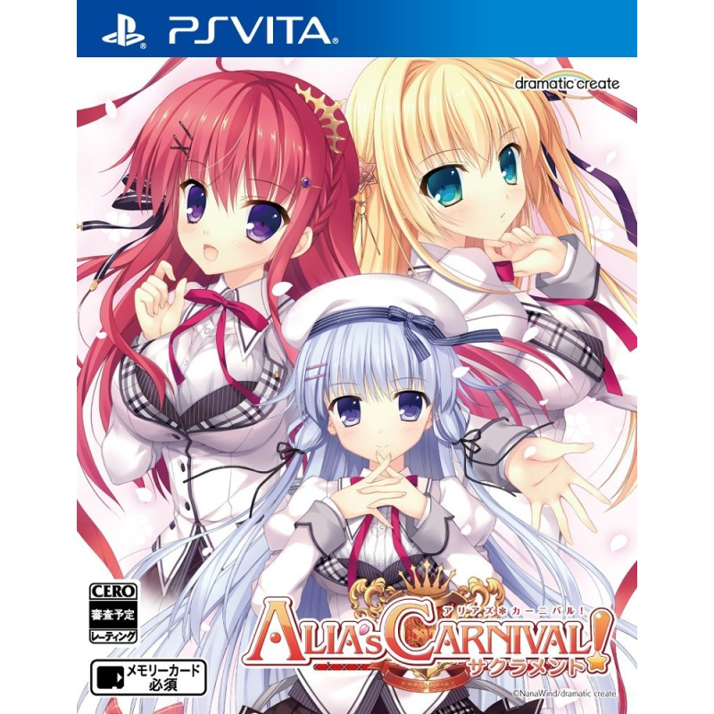 ALIA'S CARNIVAL! SACRAMENT PSVita (cartridge only) ALIA'S CARNIVAL! SACRAMENT PSVita (cartridge only)