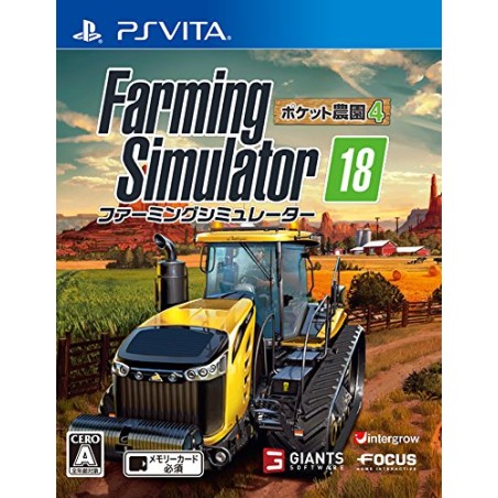FARMING SIMULATOR 18 POCKET NOUEN 4 PSVita (nur cartridge)