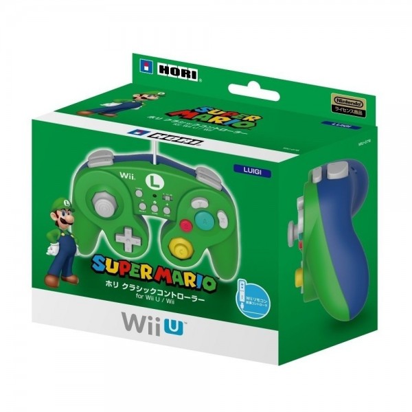 CLASSIC CONTROLLER FOR WII U (LUIGI)	 für Wii & Wii U  Hori